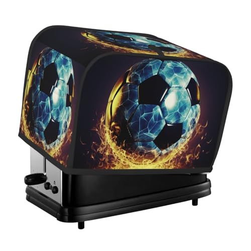 Coole Fußball-Toaster-Abdeckungen mit 2 Scheiben, gesteppte Abdeckung für kleine Geräte mit Griff, Toaster, Staubschutz für Zuhause, Tisch, Küche, Dekoration Coole Fußball-Toaster-Abdeckungen mit 2 Scheiben, gesteppte Abdeckung für kleine Geräte mit Griff, Toaster, Staubschutz für Zuhause, Tisch, Küche, Dekoration von STVYUKL