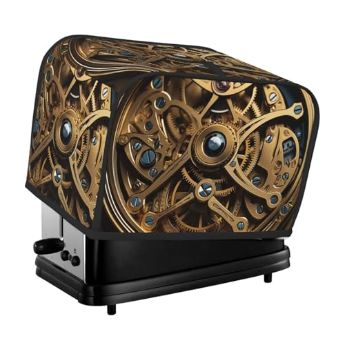 Coole Steampunk-Getriebe-Abdeckungen, 2 Scheiben, gesteppte Brotbackmaschinen-Abdeckung, kleine Geräteabdeckung mit Griff, für Zuhause, Tisch, Küche, Dekor Coole Steampunk-Getriebe-Abdeckungen, 2 Scheiben, gesteppte Brotbackmaschinen-Abdeckung, kleine Geräteabdeckung mit Griff, für Zuhause, Tisch, Küche, Dekor von STVYUKL