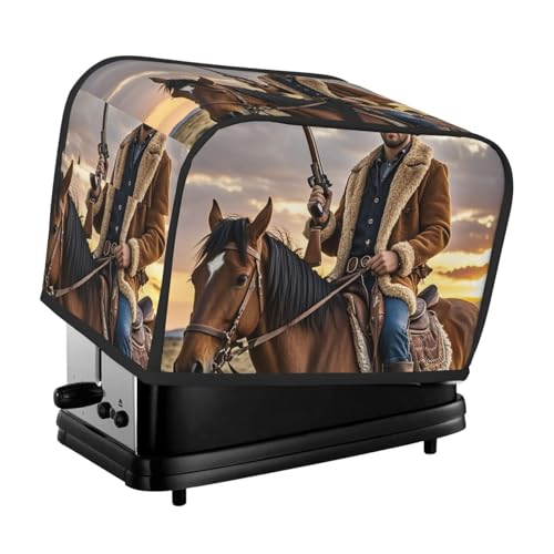 Cowboy West 2 Scheiben Toaster-Abdeckungen, gesteppte Brotbackmaschinen-Abdeckung, kleine Geräteabdeckung mit Griff für Zuhause, Tisch, Küche, Dekor Cowboy West 2 Scheiben Toaster-Abdeckungen, gesteppte Brotbackmaschinen-Abdeckung, kleine Geräteabdeckung mit Griff für Zuhause, Tisch, Küche, Dekor von STVYUKL