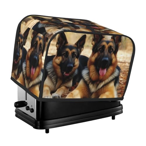 Deutscher Schäferhund, 2 Scheiben, Toaster-Abdeckungen, gesteppte Abdeckung für kleine Geräte, mit Griff, für Zuhause, Tisch, Küche, Dekoration Deutscher Schäferhund, 2 Scheiben, Toaster-Abdeckungen, gesteppte Abdeckung für kleine Geräte, mit Griff, für Zuhause, Tisch, Küche, Dekoration von STVYUKL