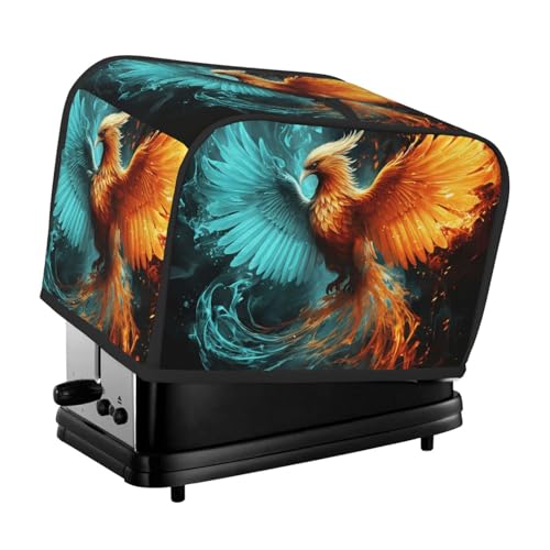 Fire and Water Phoenix 2 Scheiben Toaster-Abdeckungen, gesteppte Abdeckung für Brotbackmaschine, kleine Geräteabdeckung mit Griff für Zuhause, Tisch, Küche, Dekor Fire and Water Phoenix 2 Scheiben Toaster-Abdeckungen, gesteppte Abdeckung für Brotbackmaschine, kleine Geräteabdeckung mit Griff für Zuhause, Tisch, Küche, Dekor von STVYUKL