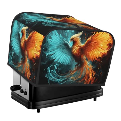 Fire and Water Phoenix 4-Scheiben-Toaster-Abdeckungen, gesteppte Abdeckung für Brotbackmaschine, kleine Geräteabdeckung mit Griff für Zuhause, Tisch, Küche, Dekor Fire and Water Phoenix 4-Scheiben-Toaster-Abdeckungen, gesteppte Abdeckung für Brotbackmaschine, kleine Geräteabdeckung mit Griff für Zuhause, Tisch, Küche, Dekor von STVYUKL