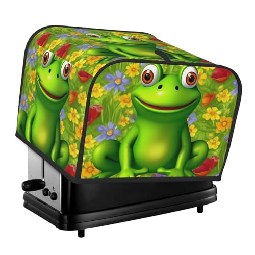Frosch 4 Scheiben Toaster Abdeckungen Gesteppte Brotbackmaschine Abdeckung Kleine Geräteabdeckung mit Griff für Zuhause Tisch Küche Dekor Frosch 4 Scheiben Toaster Abdeckungen Gesteppte Brotbackmaschine Abdeckung Kleine Geräteabdeckung mit Griff für Zuhause Tisch Küche Dekor von STVYUKL