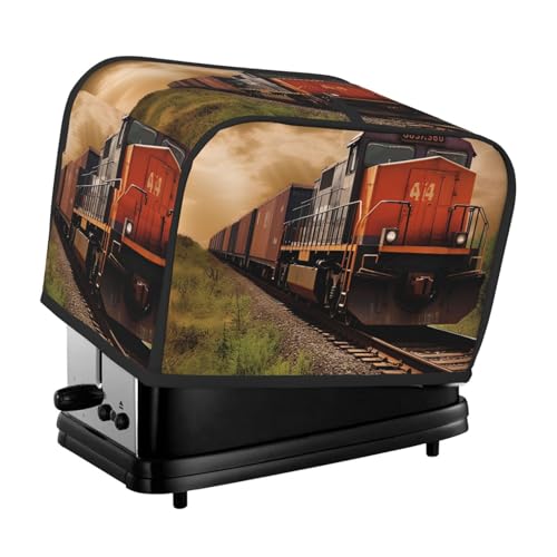 Güterzug 2 Scheiben Toaster Abdeckungen Gesteppte Brotbackmaschine Abdeckung Kleine Geräteabdeckung mit Griff für Zuhause Tisch Küche Dekor Güterzug 2 Scheiben Toaster Abdeckungen Gesteppte Brotbackmaschine Abdeckung Kleine Geräteabdeckung mit Griff für Zuhause Tisch Küche Dekor von STVYUKL