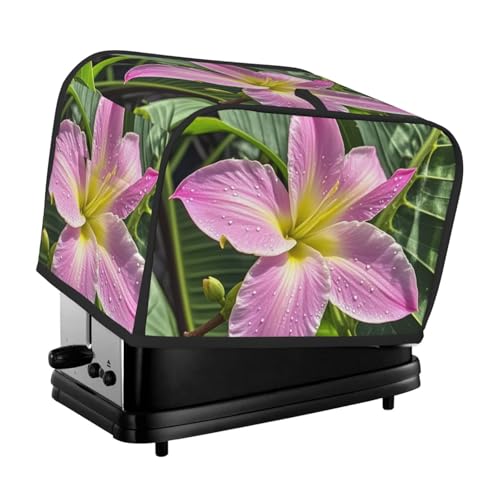 Hawaii Tropische Blume 2 Scheiben Toaster Abdeckungen Gesteppte Brotbackmaschine Abdeckung Kleine Geräteabdeckung mit Griff für Zuhause Tisch Küche Dekor von STVYUKL