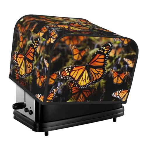 Heaps Of Orange Monarch Butterflies 4 Slice Toaster Covers Quilted Bread Maker Cover Small Appliance Cover With Handle For Home Table Kitchen Decor Heaps Of Orange Monarch Butterflies 4 Slice Toaster Covers Quilted Bread Maker Cover Small Appliance Cover With Handle For Home Table Kitchen Decor von STVYUKL