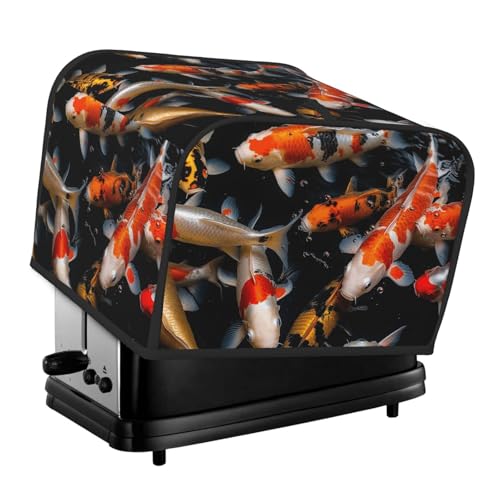 Japan Fancy Koi Karpfen Fische 4 Scheiben Toaster Abdeckungen Gesteppte Brotbackabdeckung Kleine Geräteabdeckung mit Griff für Zuhause Tisch Küche Dekor Japan Fancy Koi Karpfen Fische 4 Scheiben Toaster Abdeckungen Gesteppte Brotbackabdeckung Kleine Geräteabdeckung mit Griff für Zuhause Tisch Küche Dekor von STVYUKL
