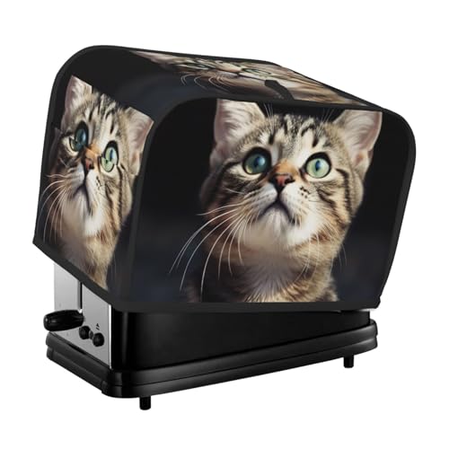 Katzen-Abdeckung für 2 Toaster, gesteppt, für kleine Geräte, mit Griff, für Zuhause, Tisch, Küche, Dekoration Katzen-Abdeckung für 2 Toaster, gesteppt, für kleine Geräte, mit Griff, für Zuhause, Tisch, Küche, Dekoration von STVYUKL