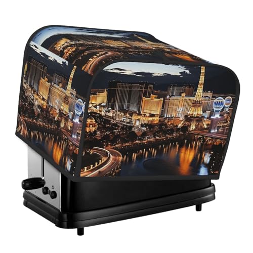 Las Vegas Night View 4 Scheiben Toaster-Abdeckungen, gesteppte Abdeckung für Brotbackmaschine, kleine Geräteabdeckung mit Griff, für Zuhause, Tisch, Küche, Dekor Las Vegas Night View 4 Scheiben Toaster-Abdeckungen, gesteppte Abdeckung für Brotbackmaschine, kleine Geräteabdeckung mit Griff, für Zuhause, Tisch, Küche, Dekor von STVYUKL
