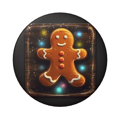 Lebkuchenmann auf Holzbrett, Knopfnadeln, 20 Stück, 6,1 cm, runde Knopfabzeichen, Metall, personalisiertes Bild, Foto, Anstecknadel-Set für Bastelbedarf, Weihnachten, DIY-Projekte Lebkuchenmann auf Holzbrett, Knopfnadeln, 20 Stück, 6,1 cm, runde Knopfabzeichen, Metall, personalisiertes Bild, Foto, Anstecknadel-Set für Bastelbedarf, Weihnachten, DIY-Projekte von STVYUKL