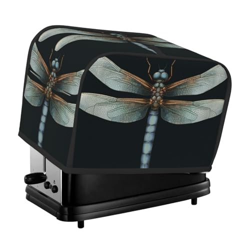 Libellen-Abdeckung für 2 Toaster, gesteppt, für kleine Geräte, mit Griff, für Zuhause, Tisch, Küche, Dekoration Libellen-Abdeckung für 2 Toaster, gesteppt, für kleine Geräte, mit Griff, für Zuhause, Tisch, Küche, Dekoration von STVYUKL