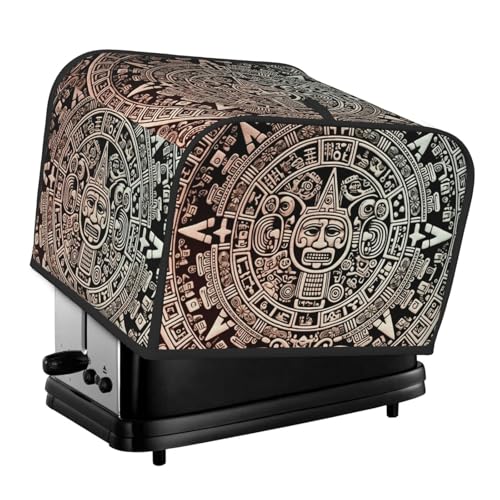 Maya-Kalender Ende der Welt, 4 Scheiben, Toaster-Abdeckungen, gesteppte Abdeckung für Brotbackmaschine, kleine Geräteabdeckung mit Griff, für Zuhause, Tisch, Küche, Dekor Maya-Kalender Ende der Welt, 4 Scheiben, Toaster-Abdeckungen, gesteppte Abdeckung für Brotbackmaschine, kleine Geräteabdeckung mit Griff, für Zuhause, Tisch, Küche, Dekor von STVYUKL