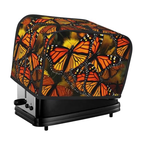 Monarch Butterflies 2 Scheiben Toaster-Abdeckungen, gesteppte Abdeckung für Brotbackmaschine, kleine Geräteabdeckung mit Griff für Zuhause, Tisch, Küche, Dekor Monarch Butterflies 2 Scheiben Toaster-Abdeckungen, gesteppte Abdeckung für Brotbackmaschine, kleine Geräteabdeckung mit Griff für Zuhause, Tisch, Küche, Dekor von STVYUKL