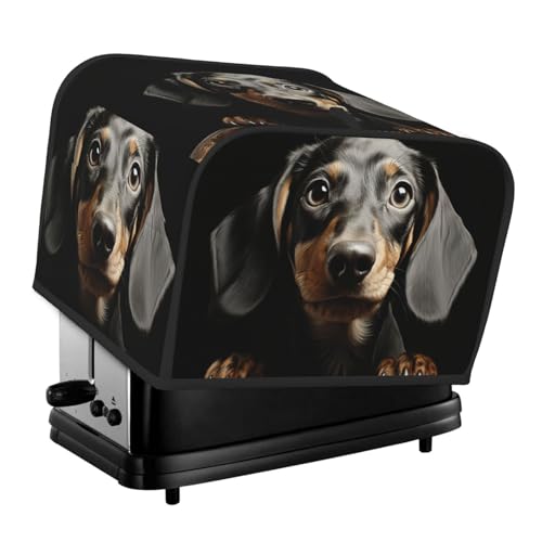 Pad Dackel 4 Scheiben Toaster Abdeckungen Gesteppte Brotbackmaschine Abdeckung Kleine Geräteabdeckung mit Griff für Zuhause Tisch Küche Dekor Pad Dackel 4 Scheiben Toaster Abdeckungen Gesteppte Brotbackmaschine Abdeckung Kleine Geräteabdeckung mit Griff für Zuhause Tisch Küche Dekor von STVYUKL