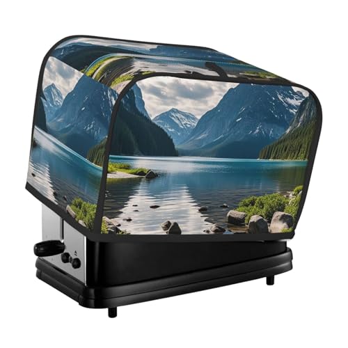 Park Landscape 2 Scheiben Toaster-Abdeckungen, gesteppte Brotbackmaschinen-Abdeckung, kleine Geräteabdeckung mit Griff für Zuhause, Tisch, Küche, Dekoration von STVYUKL