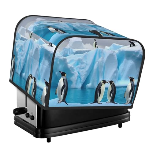 Pinguine auf dem Eisberg 4 Scheiben Toaster-Abdeckungen, gesteppte Abdeckung für Brotbackmaschine, kleine Geräteabdeckung mit Griff für Zuhause, Tisch, Küche, Dekor Pinguine auf dem Eisberg 4 Scheiben Toaster-Abdeckungen, gesteppte Abdeckung für Brotbackmaschine, kleine Geräteabdeckung mit Griff für Zuhause, Tisch, Küche, Dekor von STVYUKL