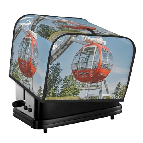 Riesenrad-Abdeckung für 4 Scheiben, für Toaster, gesteppt, für kleine Geräte, mit Griff, für Zuhause, Tisch, Küche, Dekoration von STVYUKL