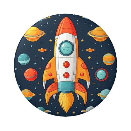 Rocket Clipart Space Ship Button Pins 20 Stück, 6,1 cm runde Knopfabzeichen, Metall, personalisiertes Bild, Foto, Anstecknadel-Set für Bastelbedarf, Weihnachten, DIY, Party-Projekte Rocket Clipart Space Ship Button Pins 20 Stück, 6,1 cm runde Knopfabzeichen, Metall, personalisiertes Bild, Foto, Anstecknadel-Set für Bastelbedarf, Weihnachten, DIY, Party-Projekte von STVYUKL