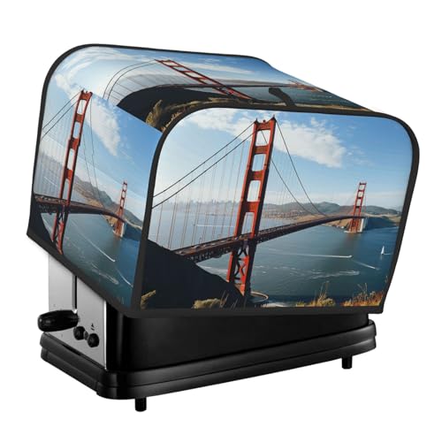 San Francisco Golden Gate Bridge 4 Scheiben Toaster-Abdeckungen, gesteppte Brotbackmaschinen-Abdeckung, kleine Geräteabdeckung mit Griff für Zuhause, Tisch, Küche, Dekor San Francisco Golden Gate Bridge 4 Scheiben Toaster-Abdeckungen, gesteppte Brotbackmaschinen-Abdeckung, kleine Geräteabdeckung mit Griff für Zuhause, Tisch, Küche, Dekor von STVYUKL