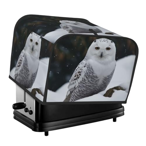 Schneeeule 4 Scheiben Toaster-Abdeckungen, gesteppte Abdeckung für Brotbackmaschine, kleine Geräteabdeckung mit Griff für Zuhause, Tisch, Küche, Dekor Schneeeule 4 Scheiben Toaster-Abdeckungen, gesteppte Abdeckung für Brotbackmaschine, kleine Geräteabdeckung mit Griff für Zuhause, Tisch, Küche, Dekor von STVYUKL