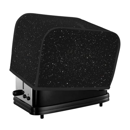 Schwarze Glitzer-Toaster-Abdeckungen, gesteppte Abdeckung für kleine Geräte, mit Griff, für Zuhause, Tisch, Küche, Dekoration Schwarze Glitzer-Toaster-Abdeckungen, gesteppte Abdeckung für kleine Geräte, mit Griff, für Zuhause, Tisch, Küche, Dekoration von STVYUKL