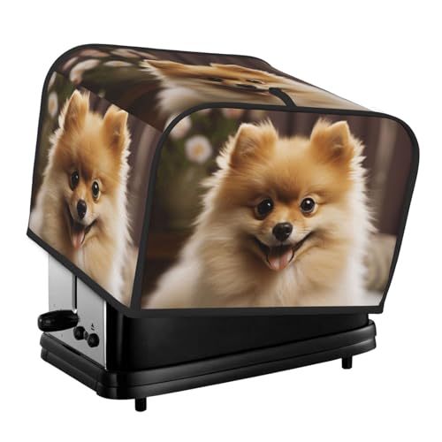 Süße Pomeranian Dog 4 Scheiben Toaster Abdeckungen Gesteppte Brotbackmaschine Abdeckung Kleine Geräteabdeckung mit Griff für Zuhause Tisch Küche Dekor Süße Pomeranian Dog 4 Scheiben Toaster Abdeckungen Gesteppte Brotbackmaschine Abdeckung Kleine Geräteabdeckung mit Griff für Zuhause Tisch Küche Dekor von STVYUKL