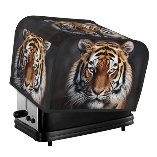 Tiger 4 Scheiben Toaster-Abdeckungen, gesteppte Brotbackmaschinen-Abdeckung, kleine Geräteabdeckung mit Griff für Zuhause, Tisch, Küche, Dekor Tiger 4 Scheiben Toaster-Abdeckungen, gesteppte Brotbackmaschinen-Abdeckung, kleine Geräteabdeckung mit Griff für Zuhause, Tisch, Küche, Dekor von STVYUKL