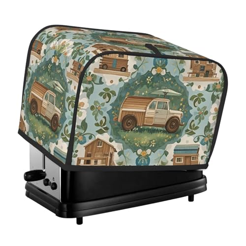 Toaster-Abdeckungen im Landhausstil, gesteppt, für kleine Geräte, mit Griff, für Zuhause, Tisch, Küche, Dekoration von STVYUKL