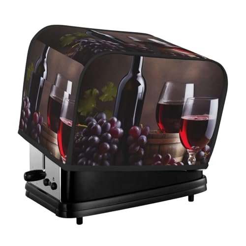 Traubenwein 2 Scheiben Toaster Abdeckungen gesteppte Brotbackmaschine Abdeckung Kleine Geräteabdeckung mit Griff für Zuhause Tisch Küche Dekor Traubenwein 2 Scheiben Toaster Abdeckungen gesteppte Brotbackmaschine Abdeckung Kleine Geräteabdeckung mit Griff für Zuhause Tisch Küche Dekor von STVYUKL
