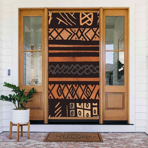 Türabdeckungs-Dekorationen, 80 x 180 cm, afrikanischer Schlammstoff, Tribal-Tür-Banner, Hintergrund, saisonales Veranda-Türschild, Foto-Hintergrund, Party-Dekoration für Innen- und Außenbereich Türabdeckungs-Dekorationen, 80 x 180 cm, afrikanischer Schlammstoff, Tribal-Tür-Banner, Hintergrund, saisonales Veranda-Türschild, Foto-Hintergrund, Party-Dekoration für Innen- und Außenbereich von STVYUKL