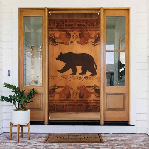 Türabdeckungs-Dekorationen, 90 x 180 cm, Bären-Tür-Banner, Hintergrund, saisonale Veranda, Türschild, Foto-Hintergrund, Party-Dekoration für Innen- und Außenbereich, Garten, hängende Banner Türabdeckungs-Dekorationen, 90 x 180 cm, Bären-Tür-Banner, Hintergrund, saisonale Veranda, Türschild, Foto-Hintergrund, Party-Dekoration für Innen- und Außenbereich, Garten, hängende Banner von STVYUKL