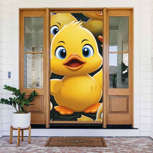 Türabdeckungs-Dekorationen, 90 x 180 cm, niedliche Enten-Tier-Tür-Banner, Hintergrund, saisonale Veranda, Türschild, Foto-Hintergrund, Party-Dekoration für Innen- und Außenbereich, Garten, hängende Türabdeckungs-Dekorationen, 90 x 180 cm, niedliche Enten-Tier-Tür-Banner, Hintergrund, saisonale Veranda, Türschild, Foto-Hintergrund, Party-Dekoration für Innen- und Außenbereich, Garten, hängende von STVYUKL