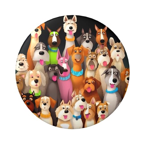 Viele niedliche Hunde-Knopfnadeln, 6,1 cm, rund, Metall, personalisierbar, für Bild, Foto, Bastelbedarf, Weihnachten, Party, Projekte, 12 Stück Viele niedliche Hunde-Knopfnadeln, 6,1 cm, rund, Metall, personalisierbar, für Bild, Foto, Bastelbedarf, Weihnachten, Party, Projekte, 12 Stück von STVYUKL