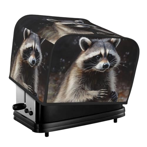 Waschbär 4 Scheiben Toaster Abdeckungen Gesteppte Brotbackmaschine Abdeckung Kleine Geräteabdeckung mit Griff für Zuhause Tisch Küche Dekor Waschbär 4 Scheiben Toaster Abdeckungen Gesteppte Brotbackmaschine Abdeckung Kleine Geräteabdeckung mit Griff für Zuhause Tisch Küche Dekor von STVYUKL