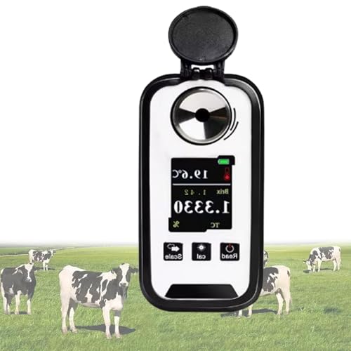 Handrefraktometer, digitales Refraktometer, digitales Refraktometer for die Kolostrumkonzentration von Milchkühen, genaues Messwerkzeug, Messgerät for Testen des Proteingehalts von STWBHW
