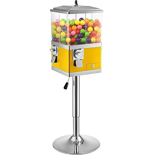 Kommerzieller Süßigkeitenautomat, Münzbetriebener Kaugummi-Süßigkeitenautomat, Drehbarer Kaugummi- und Süßigkeitenautomat mit vier Fächern, Höhenverstellbarer Münz-Süßigkeitenautomat von STWBHW