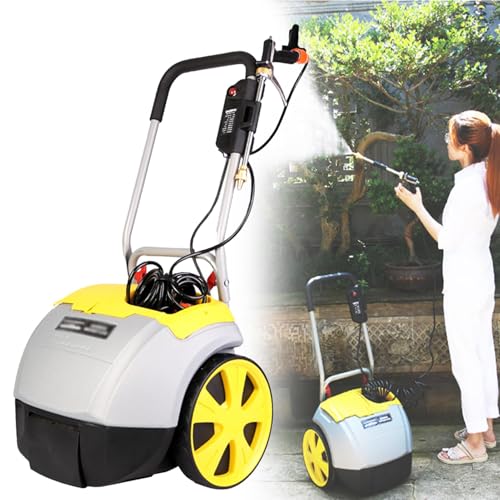 STWBHW 28 l batteriebetriebene Gartenspritze, Gartenspritze mit großer Kapazität, elektrische Unkrautspritze mit 7 m Schlauch, Verstellbarer Düse, Sicherheitsschalter und großem Wassertank von STWBHW