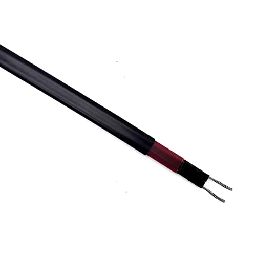 Warmhaltekabel Rohr-Frostschutz-Warmdraht, 1~50 Meter DC 12 V 24 V 36 V 48 V, Niederspannungs-Heizkabel mit Selbstregulierung Heizung Langlebig (Color : 12V, Size : 1 Meter) von STYIRE