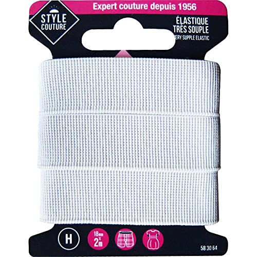 Gummiband, biegsam, 18 mm x 2 m, Kirschrot Gummiband, biegsam, 18 mm x 2 m, Kirschrot von STYLE COUTURE