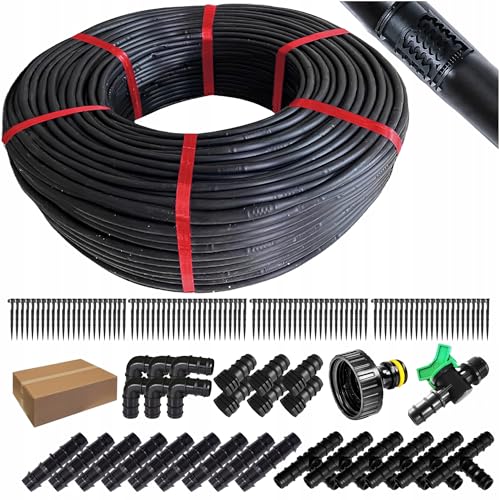 STYLIZER - Tropfschlauch Bewässerung Set 192 Stück - Bewässerungsschlauch Tropfschlauch 100 m - Bewässerungssystem mit einem Außendurchmesser von 16 mm - Tropfbewässerungsschlauch mit 33 cm Abstand STYLIZER - Tropfschlauch Bewässerung Set 192 Stück - Bewässerungsschlauch Tropfschlauch 100 m - Bewässerungssystem mit einem Außendurchmesser von 16 mm - Tropfbewässerungsschlauch mit 33 cm Abstand von STYLIZER