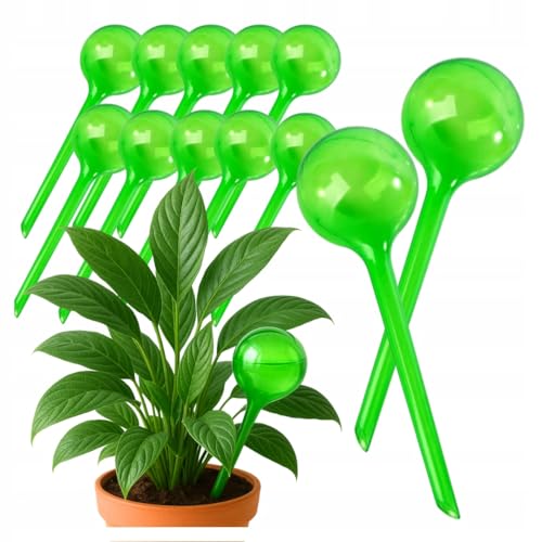 STYLIZER Wasserspender Pflanzen 70ml 10er Set - Bewässerungskugeln Klein - Pflanzen Selbstbewässerung - Pflanzenbewässerung Indoor & Outdoor - Bewässerung Zimmerpflanzen & Topfpflanzen, Grün STYLIZER Wasserspender Pflanzen 70ml 10er Set - Bewässerungskugeln Klein - Pflanzen Selbstbewässerung - Pflanzenbewässerung Indoor & Outdoor - Bewässerung Zimmerpflanzen & Topfpflanzen, Grün von STYLIZER