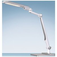 Styro - Schreibtischleuchte led Multiflex weiß/silber H.600mm m.Standfuß u.Klemme - 41-5010.715 von STYRO