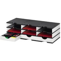 Dokumentenablage doc trio Grundeinheit 72,3 x 22,3 x 33,1 cm (b x h x t) Polyl weiß/schwarz von STYRO