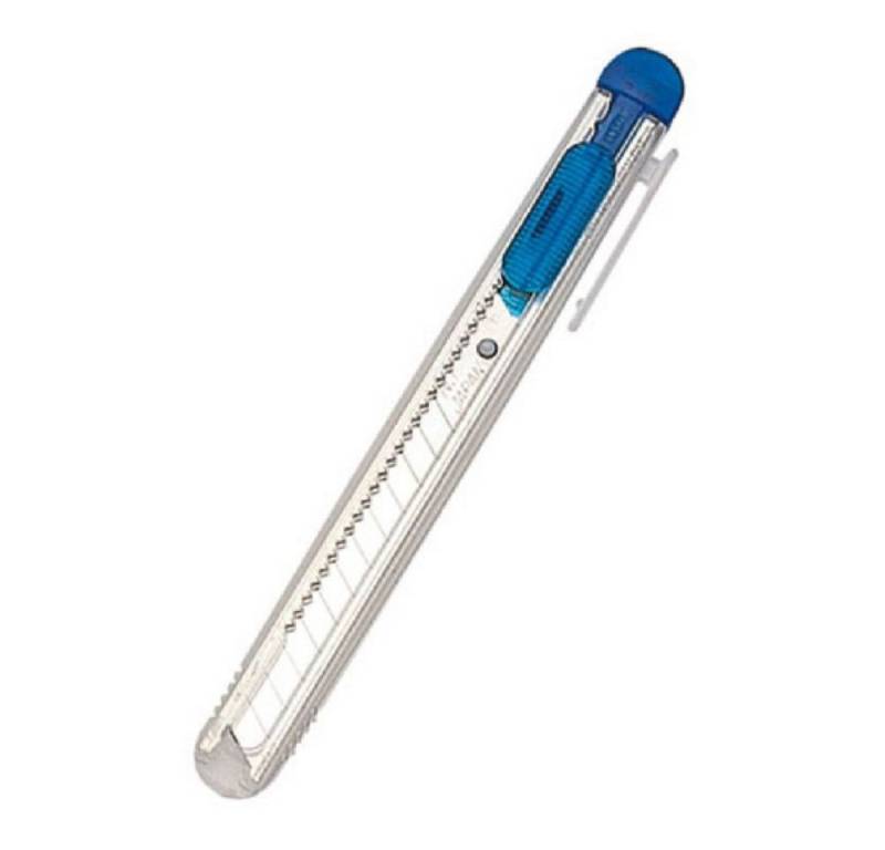 STYRO Messerklinge 1 Cuttermesser NT-Cutter iA-120P 9 mm - blau-transparent (1-St) von STYRO