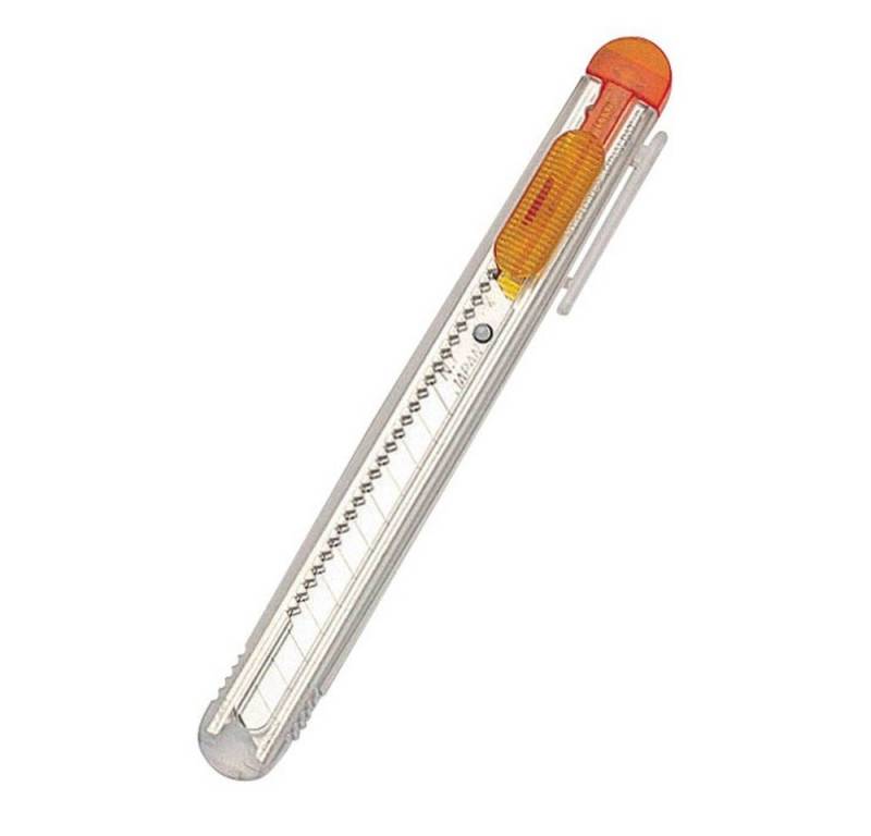 STYRO Messerklinge 1 Cuttermesser NT-Cutter iA-120P 9 mm - orange-transparent (1-St) von STYRO