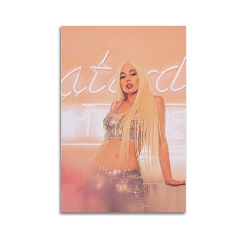 Ava Max Poster mit Albumcover, signiert, limitiertes Poster, Musikcover-Poster, Pop-Hip-Hop-Rap-Sänger, Star, Musikposter, ästhetische Leinwand, Wandkunst für Mädchen und Jungen, Teenager, von STYTAD