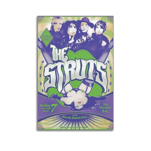 The Struts Print Albumcover, signiertes Poster, Musikcover-Poster, Pop-Hip-Hop-Rap-Sänger, Star, Musikposter, ästhetische Leinwand, Wandkunst für Mädchen und Jungen, Teenager, Wohnheim-Dekoration, 50 von STYTAD