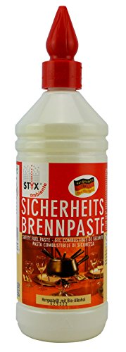 STYX Ambiente Sicherheitsbrennpaste Brenngel 1000 ml! Hergestellt aus auschließlich nachwachsenden Rohstoffen und Bio Alkohol!! Made in Germany!!! (Single) von STYX