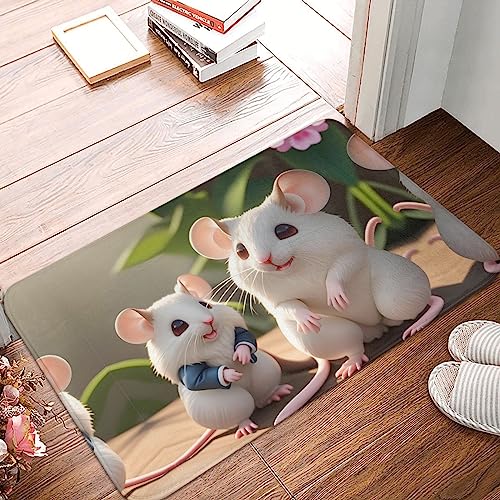 STejar Fußmatte für Mutter und Kind, rutschfeste Gummi-Rückseite, saugfähig und schmutzabweisend, Fußmatte, Eingangstür, Innenfußmatte, 40 x 60 cm von STejar