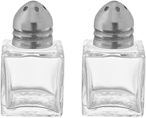 Mini-Salz- und Pfefferstreuer, 14 ml, Glaswürfel, für Restaurant, Salz und Pfeffer von STmea